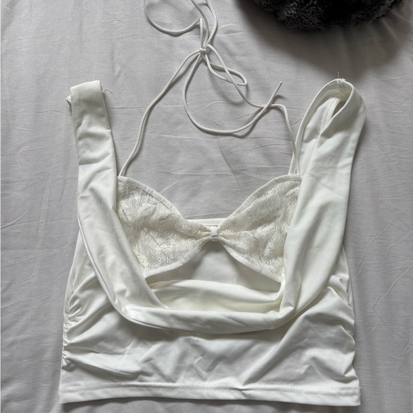 Lace Bra Crop Top - Picture 1 of 4